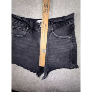 abercrombie relaxed 90s‎ cutoff shorts black 26/2 thumbnail 6