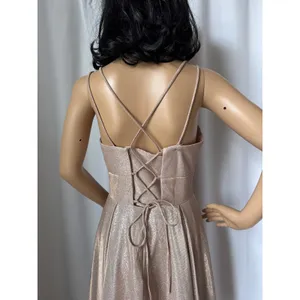 Chic Boutique NY gold glittery cocktail homecoming short dress corset medium thumbnail 9