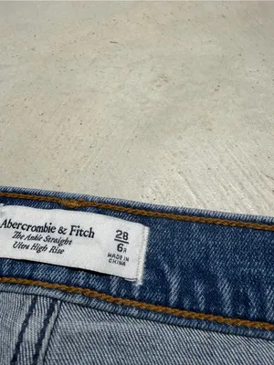 Abercrombie & fitch the ankle straight ultra high rise Jeans 28/6R thumbnail 6