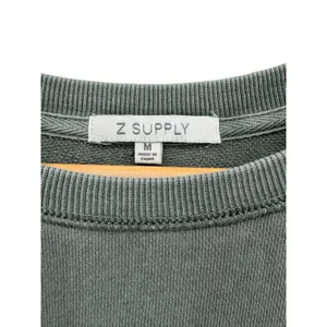Z Supply Bo Gray Star Print Crewneck Sweatshirt Long Sleeve Casual‎ Pullover M thumbnail 4