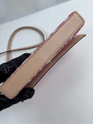 Kate Spade New York Crossbody Bag Pink White Palm Leaf Print thumbnail 7