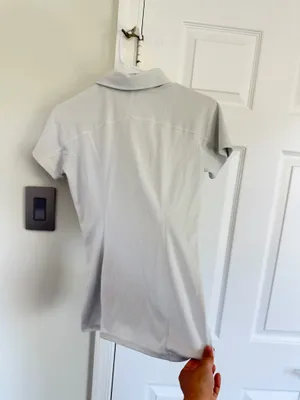 The North Face Women White Quarter Zip Short Sleeve Polo Shirt S P Outdoor Golf thumbnail 7