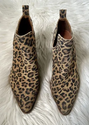 Lucky Brand Chelsea Cheetah Bootie Sz 5.5 thumbnail 1