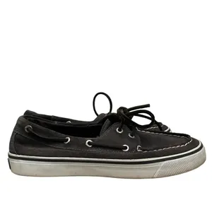 Sperry Topsider‎ Dark Gray Suede Leather Lace Up Boat Shoes 6.5 thumbnail 2