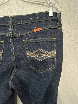 NEW Wrangler FR FireResistant Womens Jeans CAT2 13x32 Work Embroidered 10FRW10CH thumbnail 3