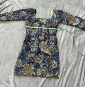 Blue Embroidered Kameez / Kurti Size XS thumbnail 1