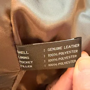 Charles Klein Genuine Leather Jacket Taupe Brown Utility Moto Women’s 20” Chest thumbnail 4