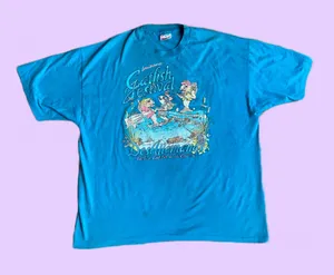 Vintage 90s Louisiana Catfish Festival Graphic T Shirt 🔥 thumbnail 1