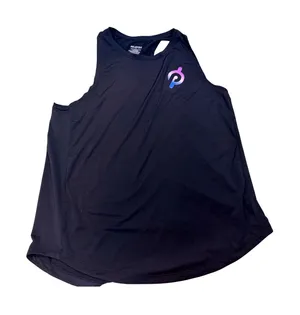 Peloton Black Racerback Tank Top Medium Mesh Back Athletic Workout Shirt‎ thumbnail 1