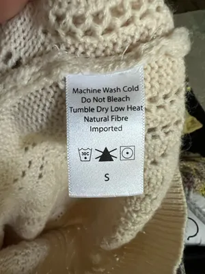 Crochet polo sweater Tan thumbnail 5