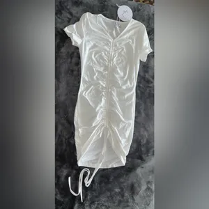 Princess Polly Viktoria Mini Dress in White Size 6 New with tag thumbnail 11