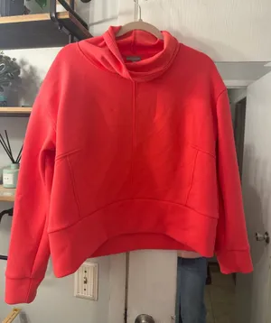 Talbots Women’s Coral Funnel Neck Sweatshirt thumbnail 1