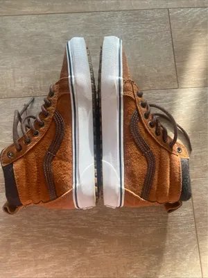 Vans ard Sk8 Hi Chestnut Plaid Sneakers Shoes Women 6.5 thumbnail 8