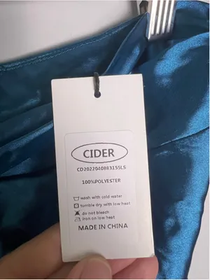 CIDER Teal Satin Asymmetrical Midi Skirt XS Y2K Fairy Grunge Going Out NWT thumbnail 3