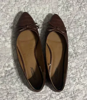 Ross Brown Pointed Toe Flats thumbnail 1
