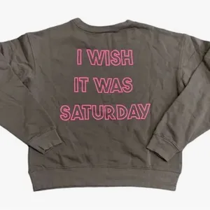Wildfox Broken Heart "I Wish It Was Saturday" Pullover Sweatshirt size medium thumbnail 6