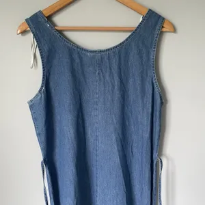 Nina Piccalino Vintage Denim Maxi Dress Jacket Set Cottagecore Blue Size 10 thumbnail 12