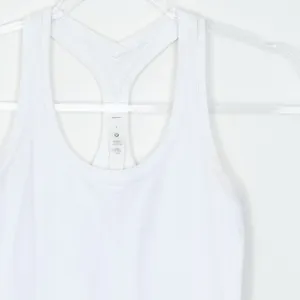 Lululemon Womens Cool Racerback Shorter Length Tank Top White Size 4 thumbnail 3