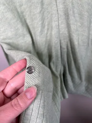 Lululemon Green Knit Sincerely Yours Sweater 8 thumbnail 7