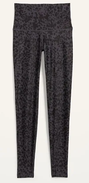 Old Navy Active High Rise Gray Leopard Lululemon Wunder Under Inspo M thumbnail 1