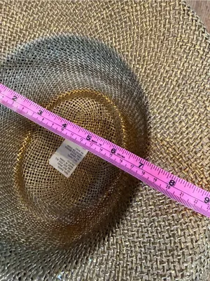 Source Unknown Straw Wide Brim Hat with Leopard Band - Brown thumbnail 11