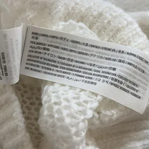 Abercrombie & Fitch Open Knit Sweater Womens Size XS White Y2K Sheer Sweater thumbnail 4