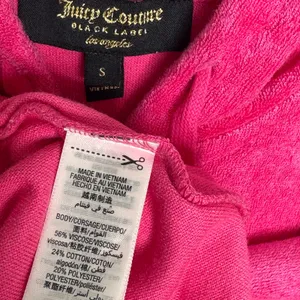 2000s Juicy Couture Black Label Robertson Tourist Pink Terry Hoodie NWT S thumbnail 11