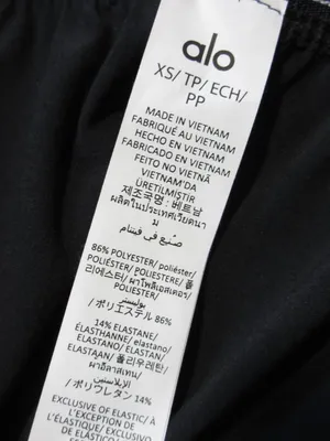 NWT Alo W51432R Suit Up Trouser (Regular) in Black Wide Leg Pants XS thumbnail 5