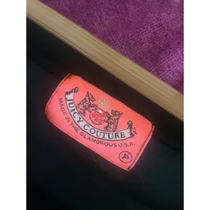 Vintage Y2K JUICY COUTURE Velour Mini Dress Long Sleeve Size XS-S Black P thumbnail 4