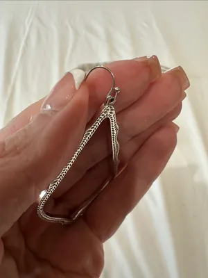 Kendra Scott “Sophee Drop” Silver Open Teardrop Filigree Earrings thumbnail 6