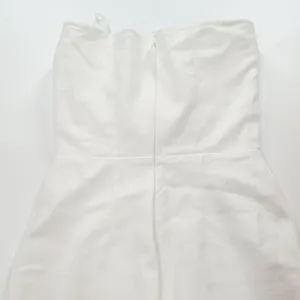 MORE TO COME Sophia Strapless Midi Dress in White XS thumbnail 8