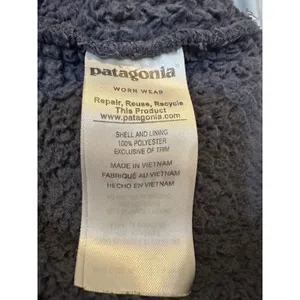 Patagonia Los Gatos 1/4 Zip Fleece Pullover Women's Medium Charcoal Grey Sherpa thumbnail 7