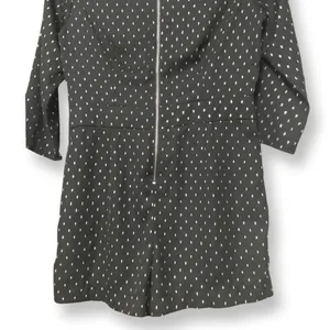 Zara Black Polka Dot Romper 3/4 Sleeve Romper Playsuit Size Small Retro Chic thumbnail 8