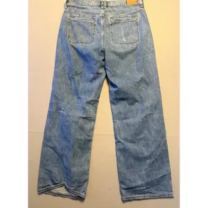 American Eagle 90s Wide Leg Patch Pocket Denim Jeans Blue Women Size 10 Regular thumbnail 5