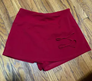 SHEIN BOW RUSH SKIRT  thumbnail 1
