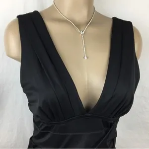 Nikibiki Black Slinky Body Con Bandage Sleeveless Mini Dress L thumbnail 4