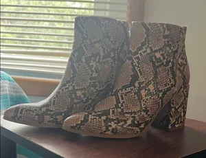 Steve Madden Snake Booties  thumbnail 1