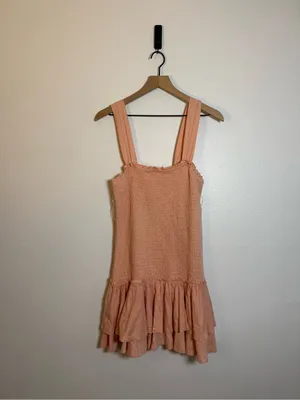 American Eagle Sunchaser Knit Smocked Drop Waist Mini Dress‎ thumbnail 2
