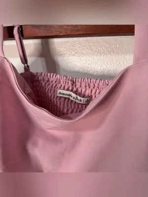 Abercrombie Pink Set Ruffled Tank Top and Trousers Dress Shorts thumbnail 2