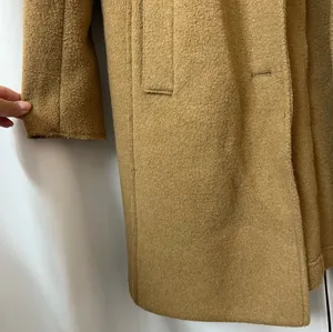 J. Crew Factory Beige Tan Button Up Winter Wool Coat Size 6 Small Peacoat thumbnail 5