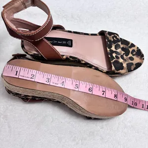 Steven by Steve Madden Leopard Print Wedge Heels‎ Espadrilles  size 6.5 thumbnail 13