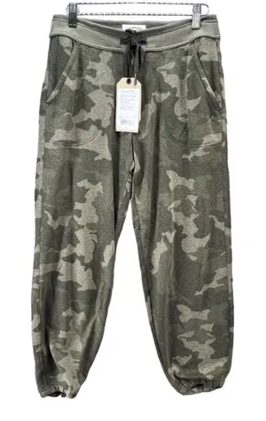 Prana Sweatpants Womens S Green Camo Jogger Cozy Up Ankle Pant Soft Hemp Tencel thumbnail 1