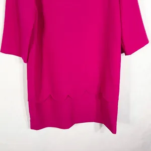 Kate Spade Size‎ 6 Dress Hot Pink Shift Mini Scalloped Crew Lined Keyhole 1352 thumbnail 4