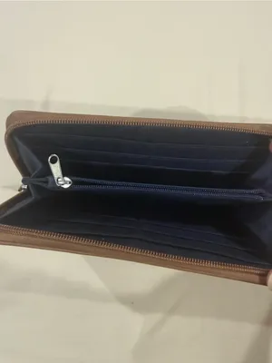 Tommy Hilfiger Beige Signature Zip Wallet cute long navy interior full zip thumbnail 3