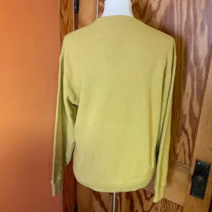 Vintage 60s gold grandpa sweater thumbnail 11