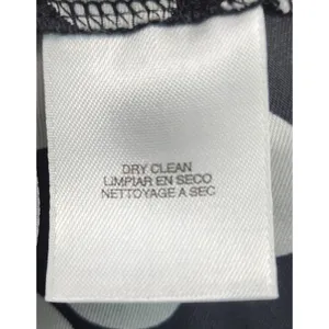 Nine West Black White Polka Dot Silk Blouse Top Women's Size‎ L thumbnail 4