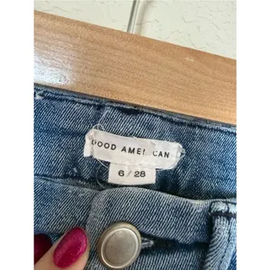 Good American Good Legs Straight Raw Hem jeans Size 6 thumbnail 3