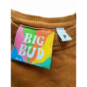 Big Bud Press Sweatshirt Size Small Mustard French Terry Crewneck Unisex #DDD1-7 thumbnail 2