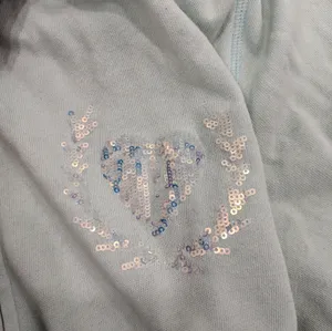 Victoria's Secret PINK Light Blue Zip Up Hoodie Size Large thumbnail 6
