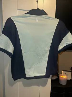 NWT Free People Movement Hall Of Fame Polo Top- Crystal Waters Combo $58 MSRP thumbnail 5